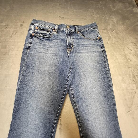 Gap Jeans Womens 12 Regular Blue True Skinny Mid Rise Stretch Denim Medium Wash - Picture 2 of 10